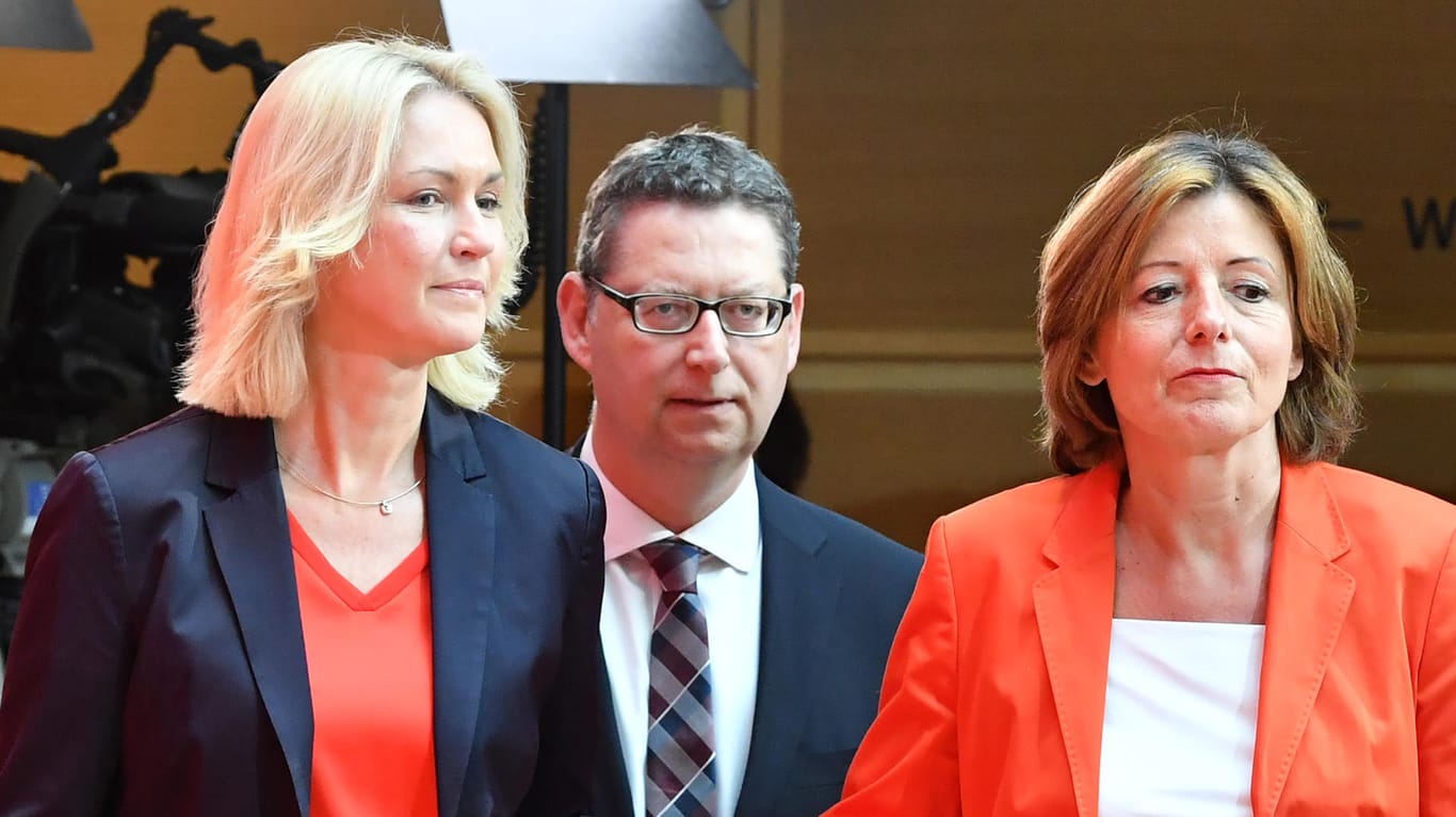 Neue SPD-Führungstroika Schwesig, Schäfer-Gümbel, Dreyer.