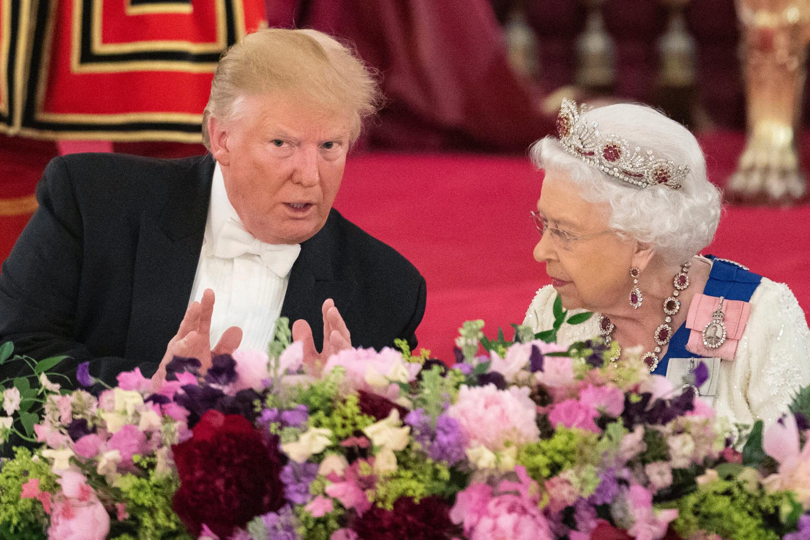 Donald Trump und Queen Elizabeth II.: Die Königin richtete ein Staatsbankett für den US-Präsidenten aus.