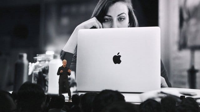 Tim Cook, CEO von Apple, spricht auf der Apple-Entwicklerkonferenz WWDC.