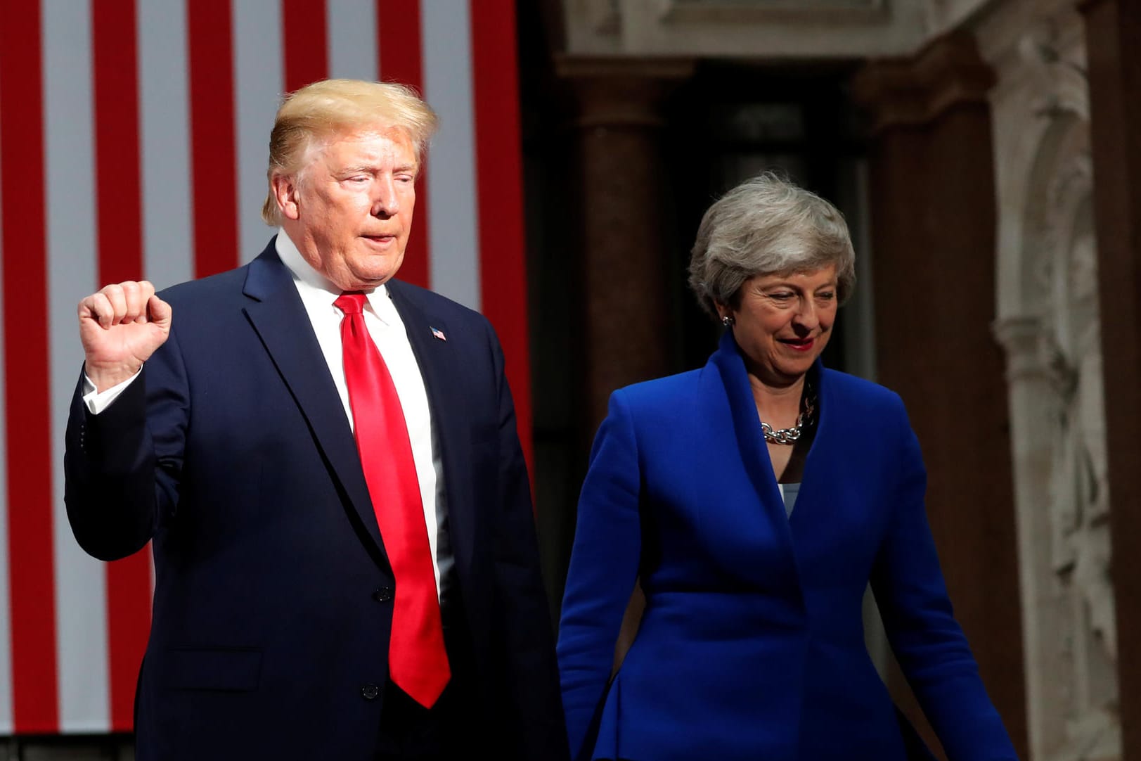 Donald Trump und Theresa May: Beim Thema Brexit nicht wirklich auf einer Linie.