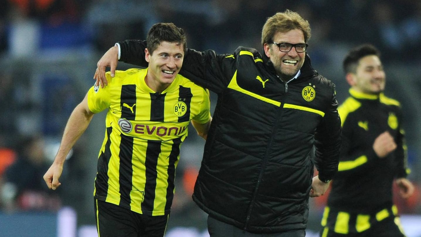 Beim BVB erfolgreich: Robert Lewandowski und Klopp.