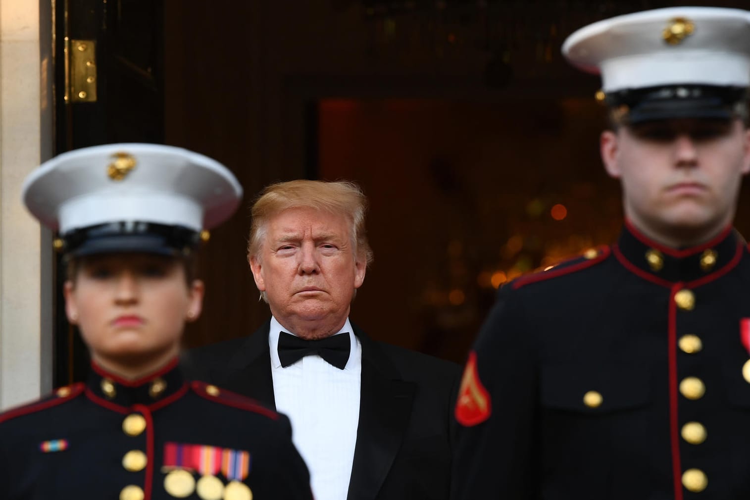 US-Präsident Donald Trump wartet vor der Residenz des US-Botschafters in Großbritannien: Der Präsident der USA hat genaue Vorstellungen davon, wen er gerne als nächsten britischen Premier sehen würde.