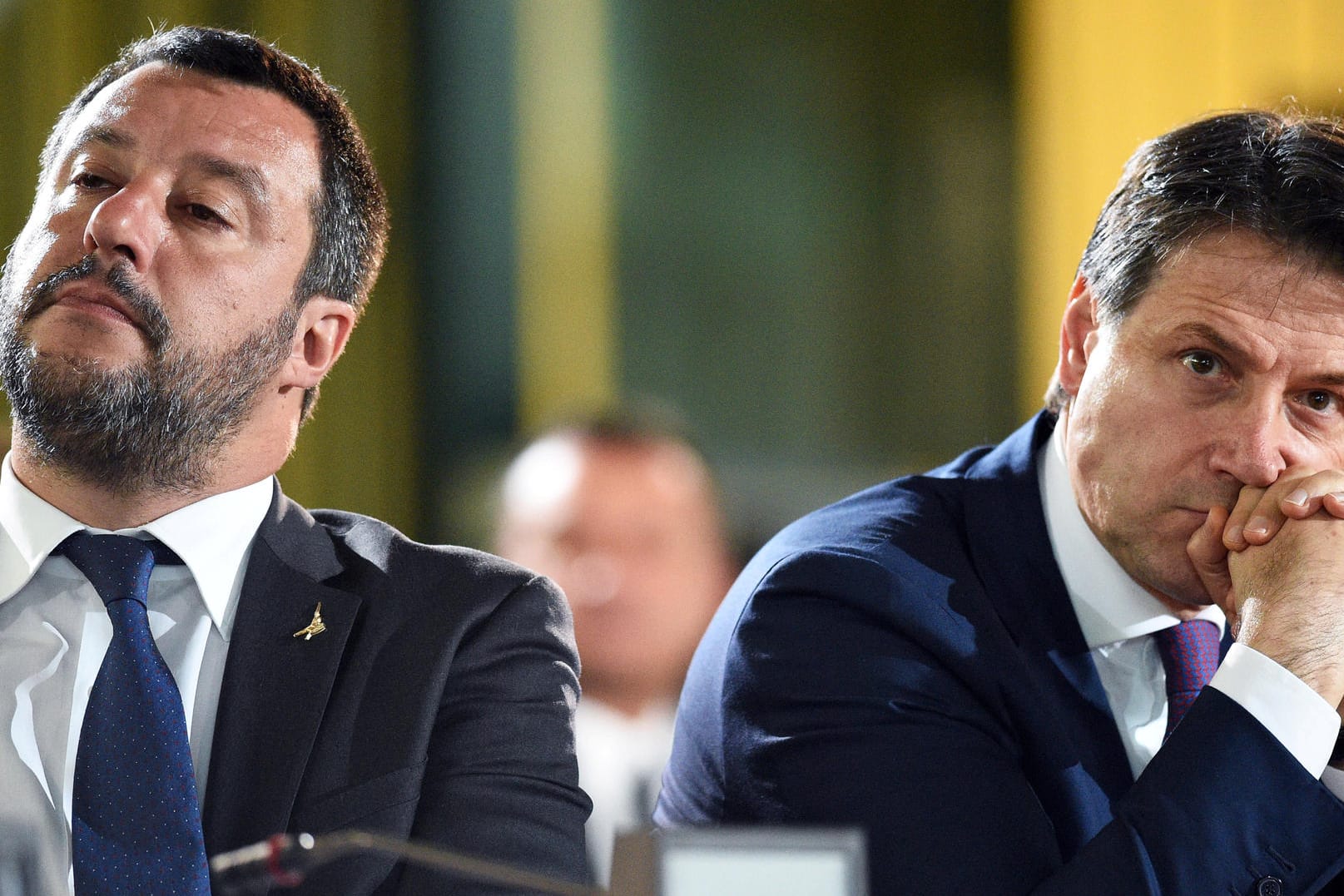 Italiens Innenminister Matteo Salvini und Regierungschef Giuseppe Conte: Ihrer Regierung droht ein Schulden-Strafverfahren der EU.