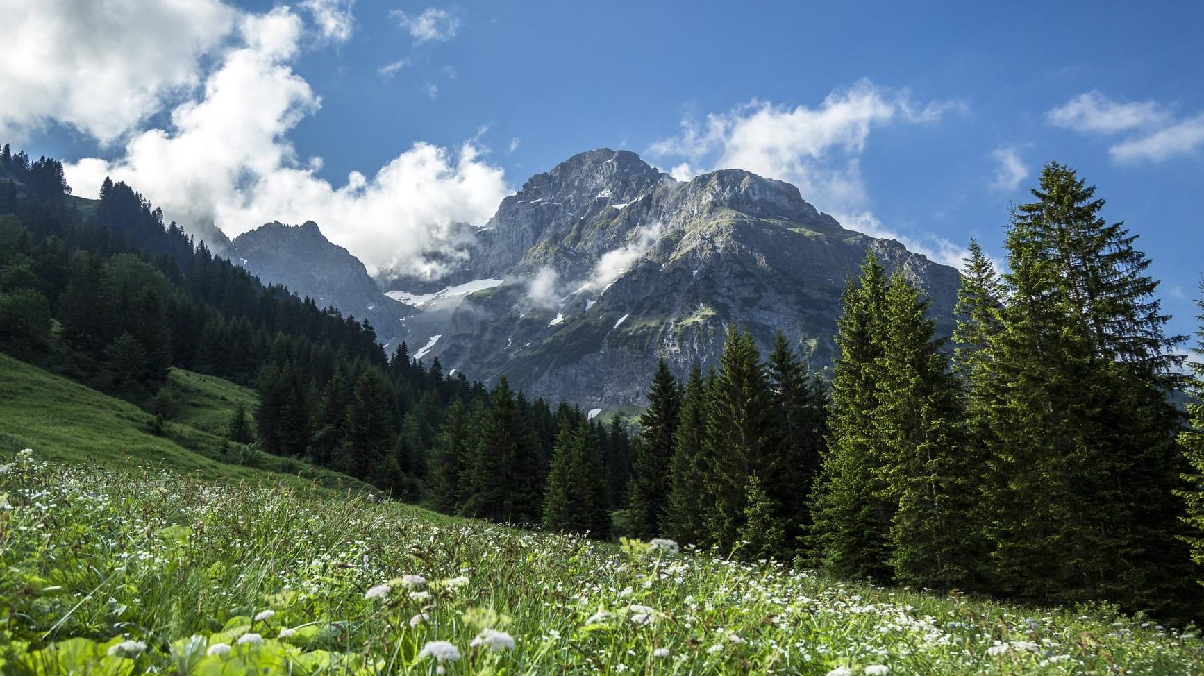 Der Widderstein im Kleinwalsertal: Zwei deutsche Wanderer sind in Österreich ums Leben gekommen.