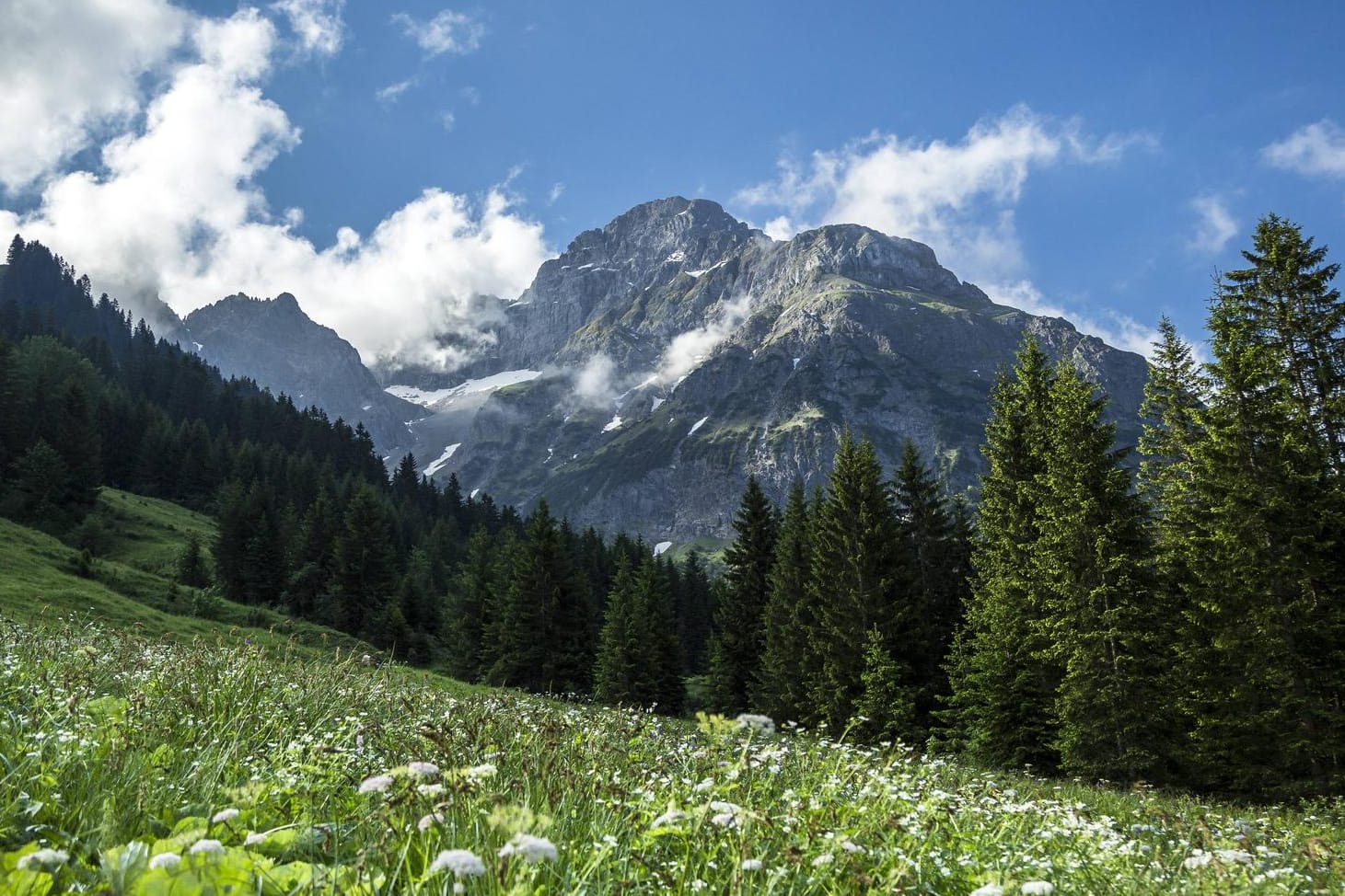 Der Widderstein im Kleinwalsertal: Zwei deutsche Wanderer sind in Österreich ums Leben gekommen.