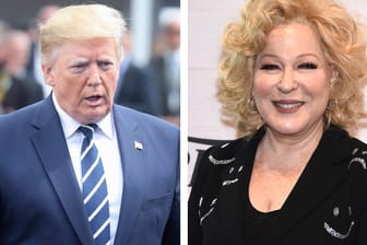 Donald Trump gegen Bette Midler: Auf Twitter teilt der Präsident ordentlich gegen Hollywood-Diva Bette Midler aus und bezeichnet sie als "kranke Betrügerin".