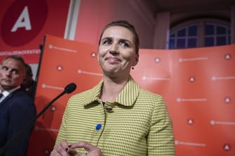 Strahlende Siegerin: Mette Frederiksen, Vorsitzende der sozialdemokratischen Partei von Dänemark.