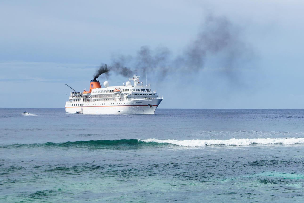 Kreuzfahrtschiff auf hoher See: Die Schiffe gelten als große Umweltverschmutzer.