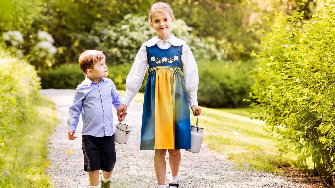 Die schwedischen Mini-Royals: Prinz Oscar und Prinzessin Estelle.