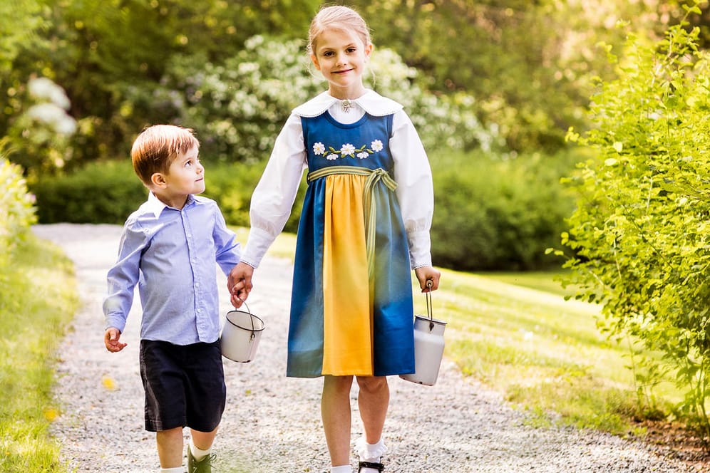 Die schwedischen Mini-Royals: Prinz Oscar und Prinzessin Estelle.
