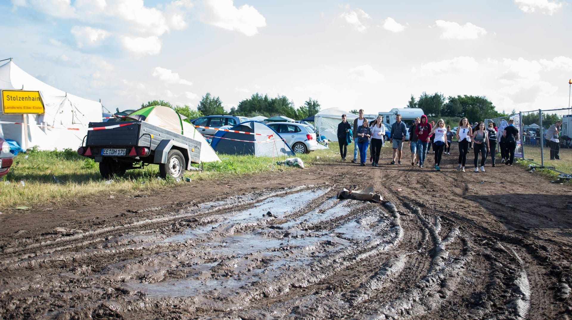 Blick auf das Campinggelände des "Sputnik Spring Break"-Festivals: Ob der Vorfall Folgen für die Veranstaltung hat, ist nicht bekannt. (Archivbild)