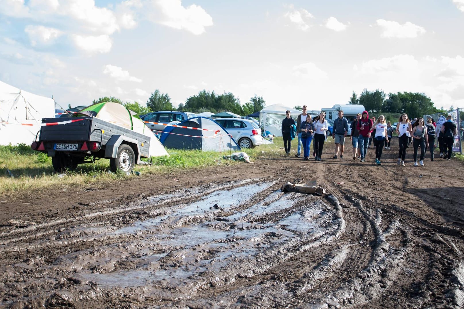 Blick auf das Campinggelände des "Sputnik Spring Break"-Festivals: Ob der Vorfall Folgen für die Veranstaltung hat, ist nicht bekannt. (Archivbild)