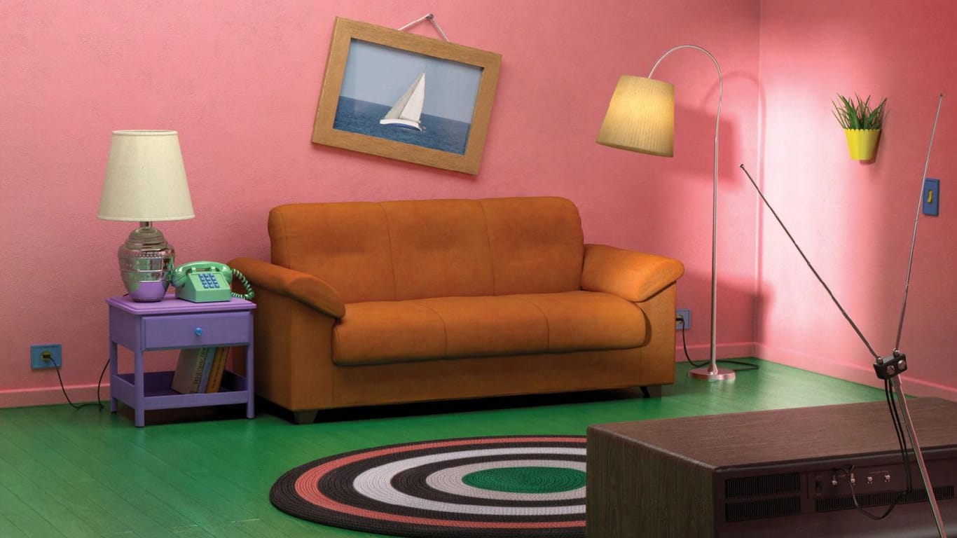 Das Wohnzimmer der "Simpsons": Der schwedische Möbelhersteller bietet nun Möbel aus beliebten TV-Serien an.