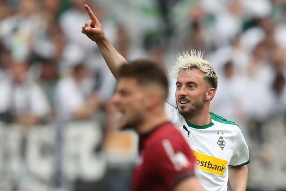 Wird Borussia Mönchengladbach verlassen: Josip Drmic (r).