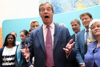 Parteichef Nigel Farage: Bei der Europa-Wahl war seine Partei stärkste Kraft.