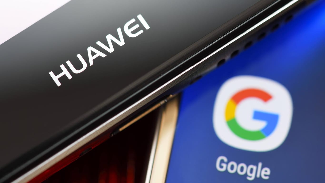 Google-App auf einem Huawei-Smartphone: Huawei ist der zweitgrößte Smartphoneanbieter der Welt.