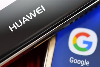 Google-App auf einem Huawei-Smartphone: Huawei ist der zweitgrößte Smartphoneanbieter der Welt.