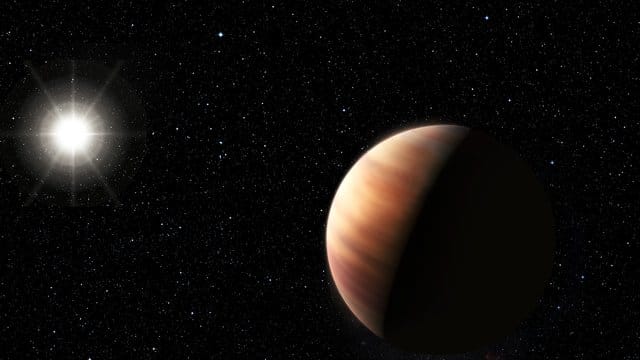 Exoplaneten sind Planeten außerhalb unseres Sonnensystems - sie kreisen also nicht um unsere Sonne, sondern um einen anderen Stern (l).