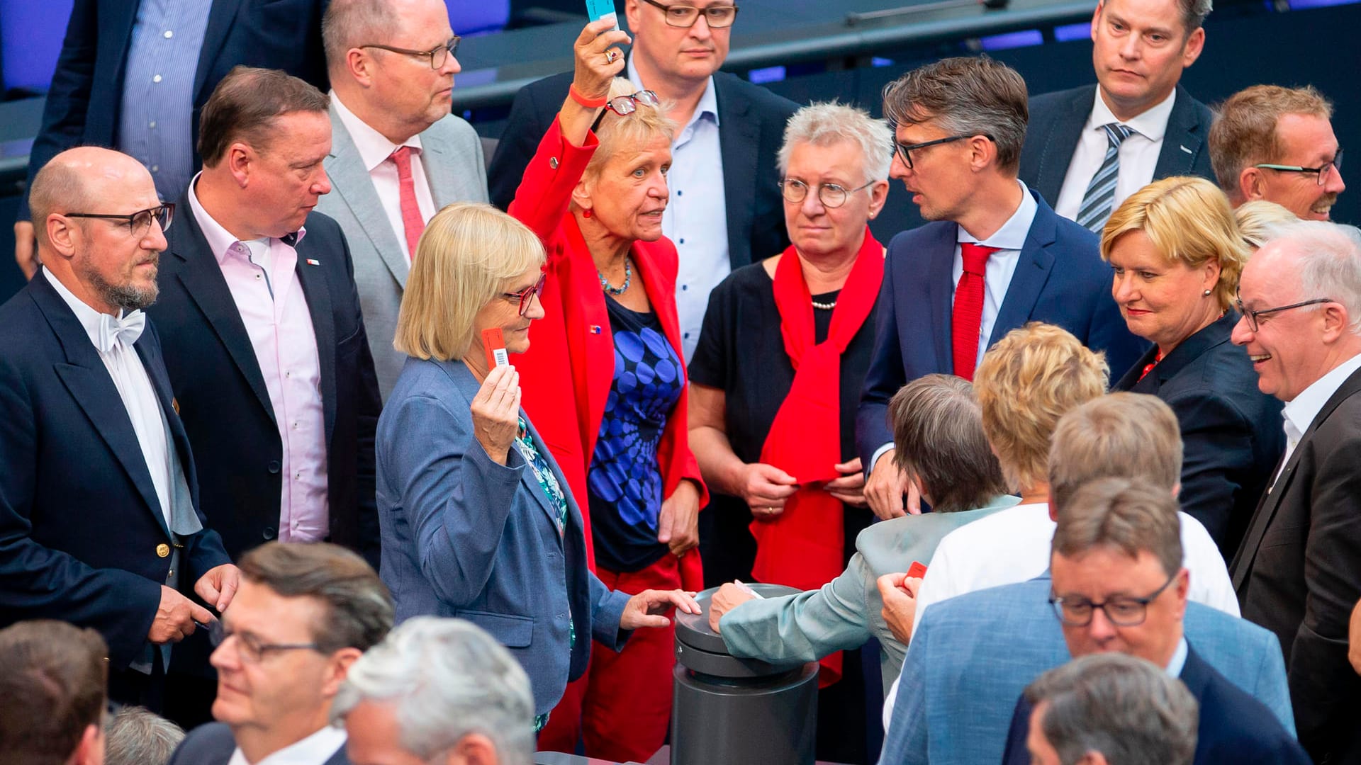 Abstimmung im Bundestag.