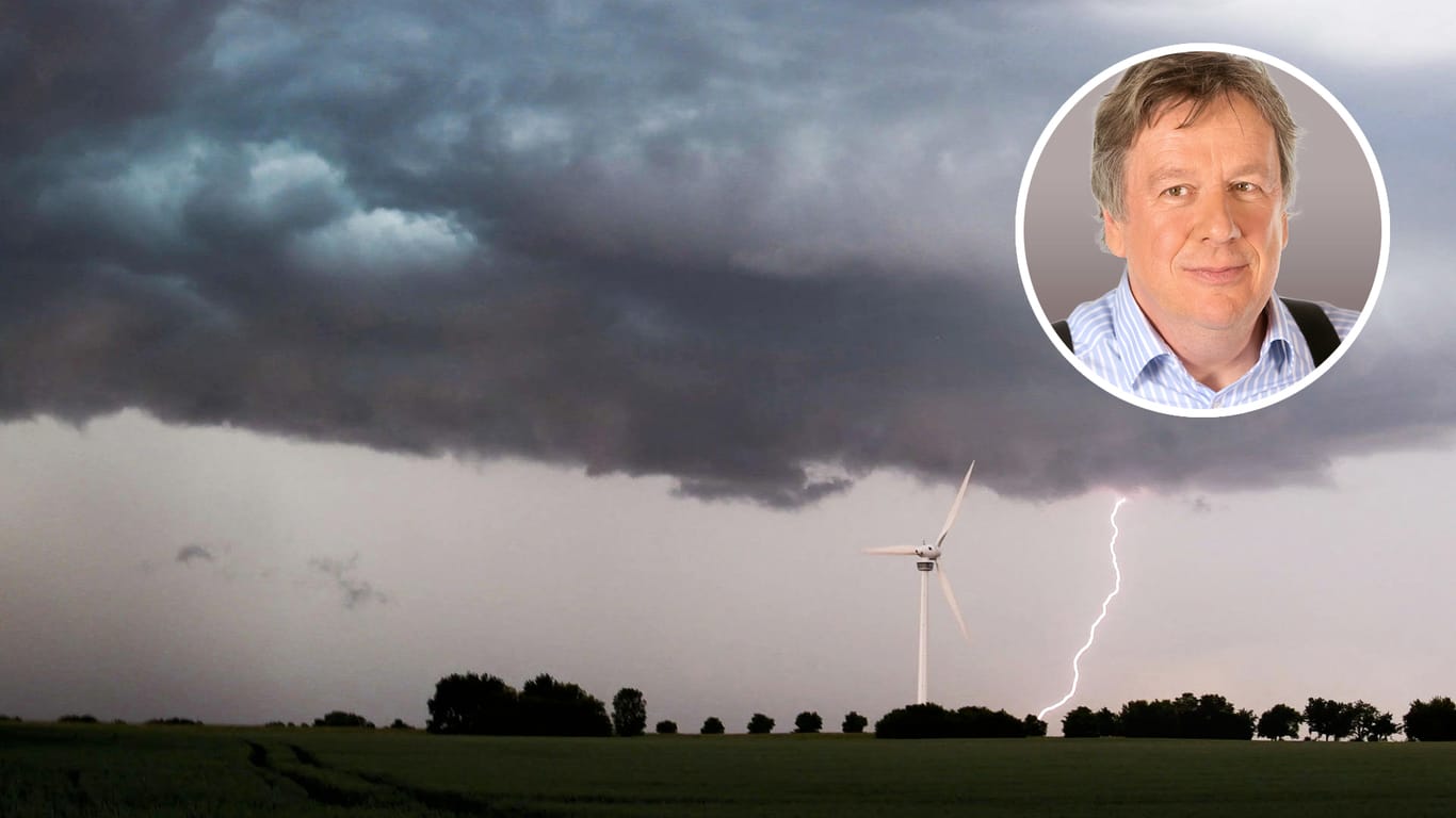 Eine Unwetterfront zieht über die südliche Region Hannovers hinweg: Bisher gibt es keine Anhaltspunkte für einen Extremsommer 2019, meint Jörg Kachelmann.