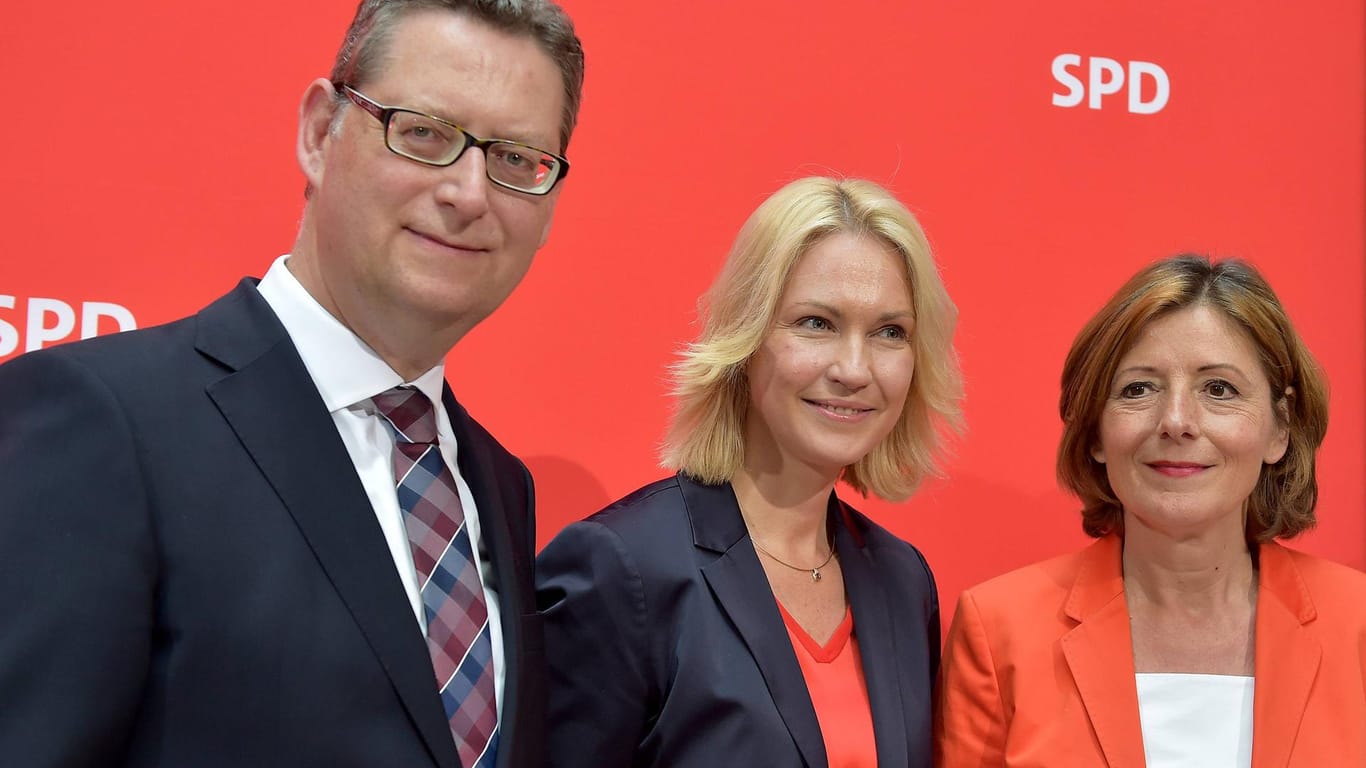 Das neue SPD-Übergangstrio: Die Nachfolge könnte möglicherweise von der Basis entschieden werden.