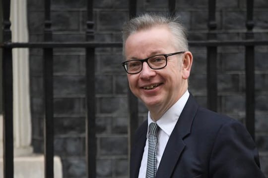 Michael Gove, Umweltminister von Großbritannien, kommt zur Kabinettssitzung in die Downing Street.