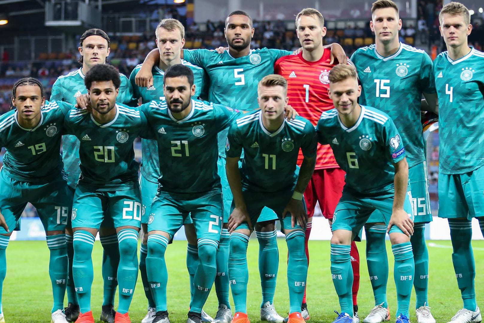 Die Startelf: Mit diesen Spielern begann die deutsche Nationalmannschaft die Partie in Weißrussland.