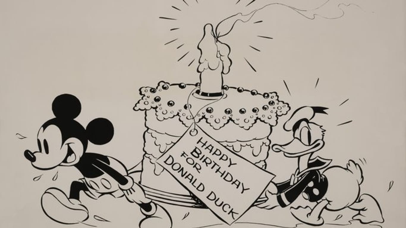 Donald Duck wird 85, Micky Maus feiert mit.