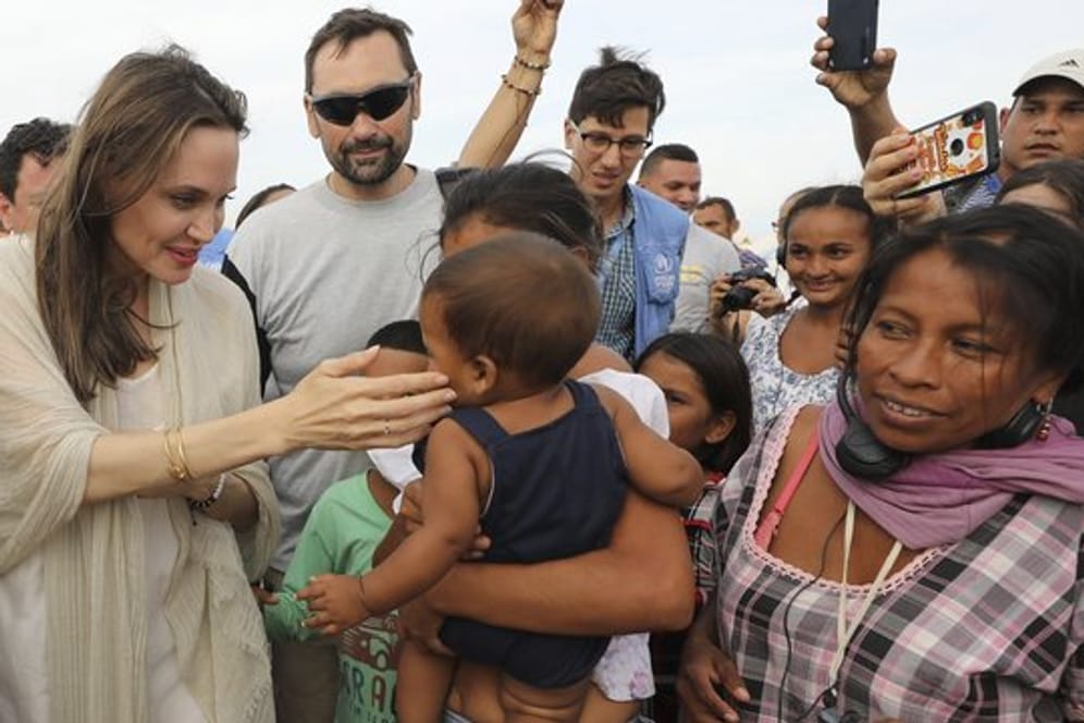 Angelina Jolie besucht ein Lager der Vereinten Nationen (UN) für venezolanische Migranten und Flüchtling.
