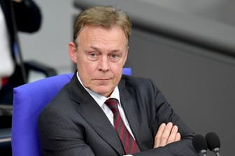 Thomas Oppermann, SPD-Bundestagsvizepräsident, während einer Sitzung des Bundestages.