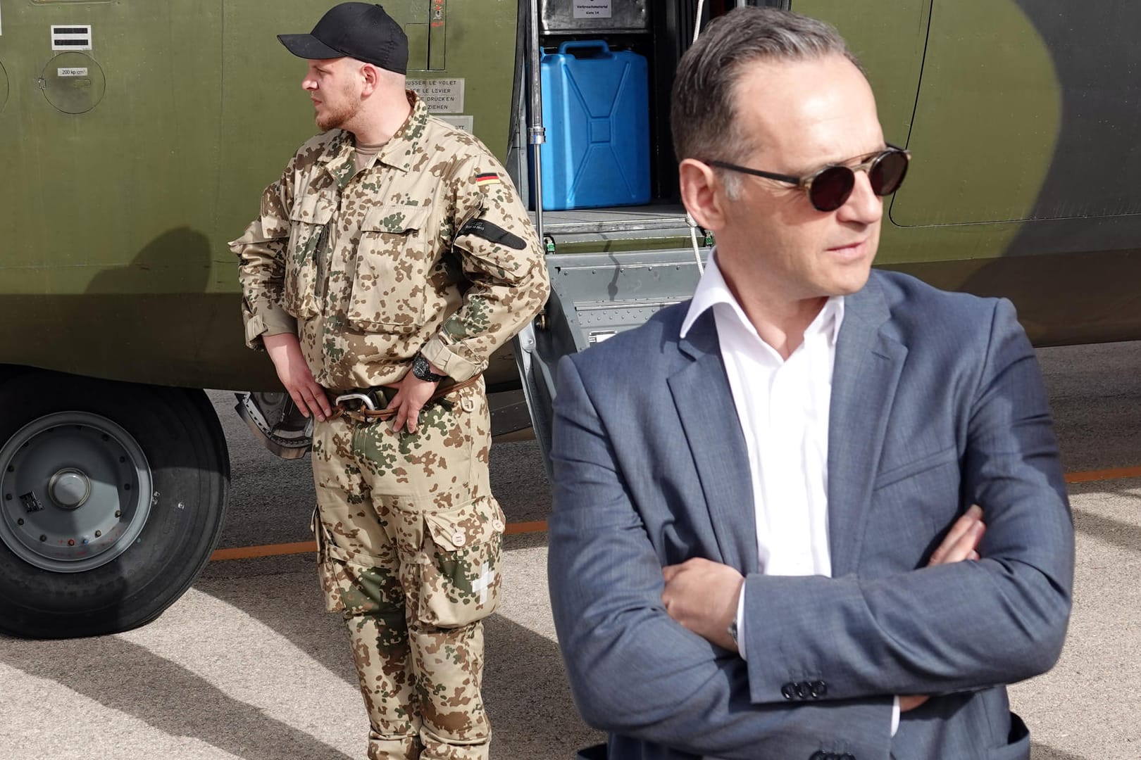 Heiko Maas bei seiner Nahost-Reise in Jordanien: Der Iran hat vor Maas' Besuch dort Forderungen formuliert.
