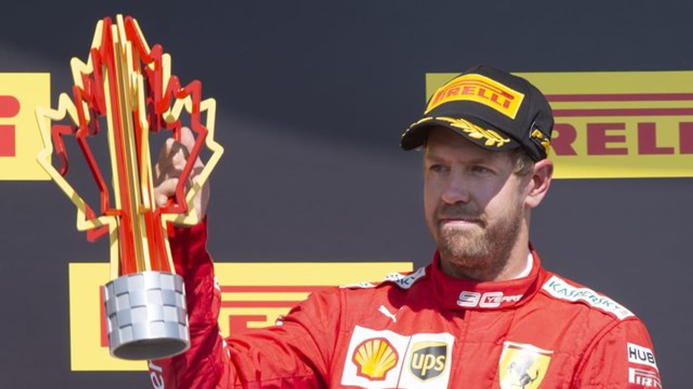Nach einer Zeitstrafe nur Zweiter: Sebastian Vettel fühlt sich um den Sieg in Kanada betrogen.