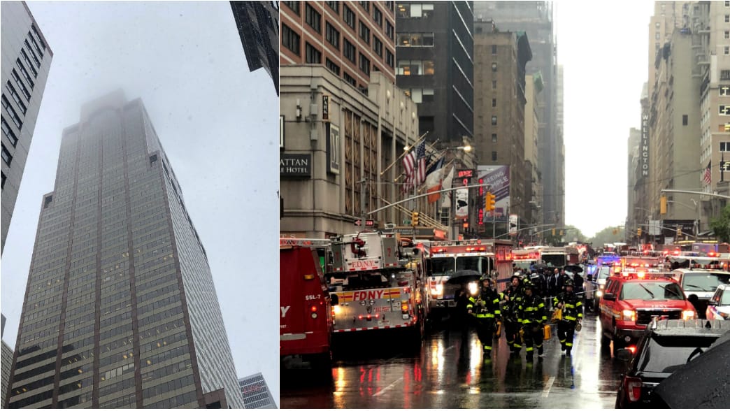 Die Unglücksstelle in Manhattan.