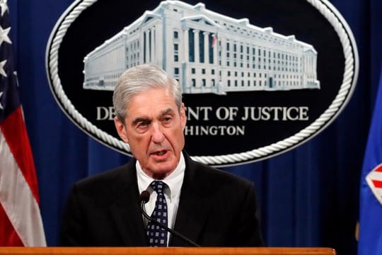 Robert Mueller: Der Sonderermittler hatte seine Arbeit Ende März abgeschlossen und Justizminister William Barr übergeben.