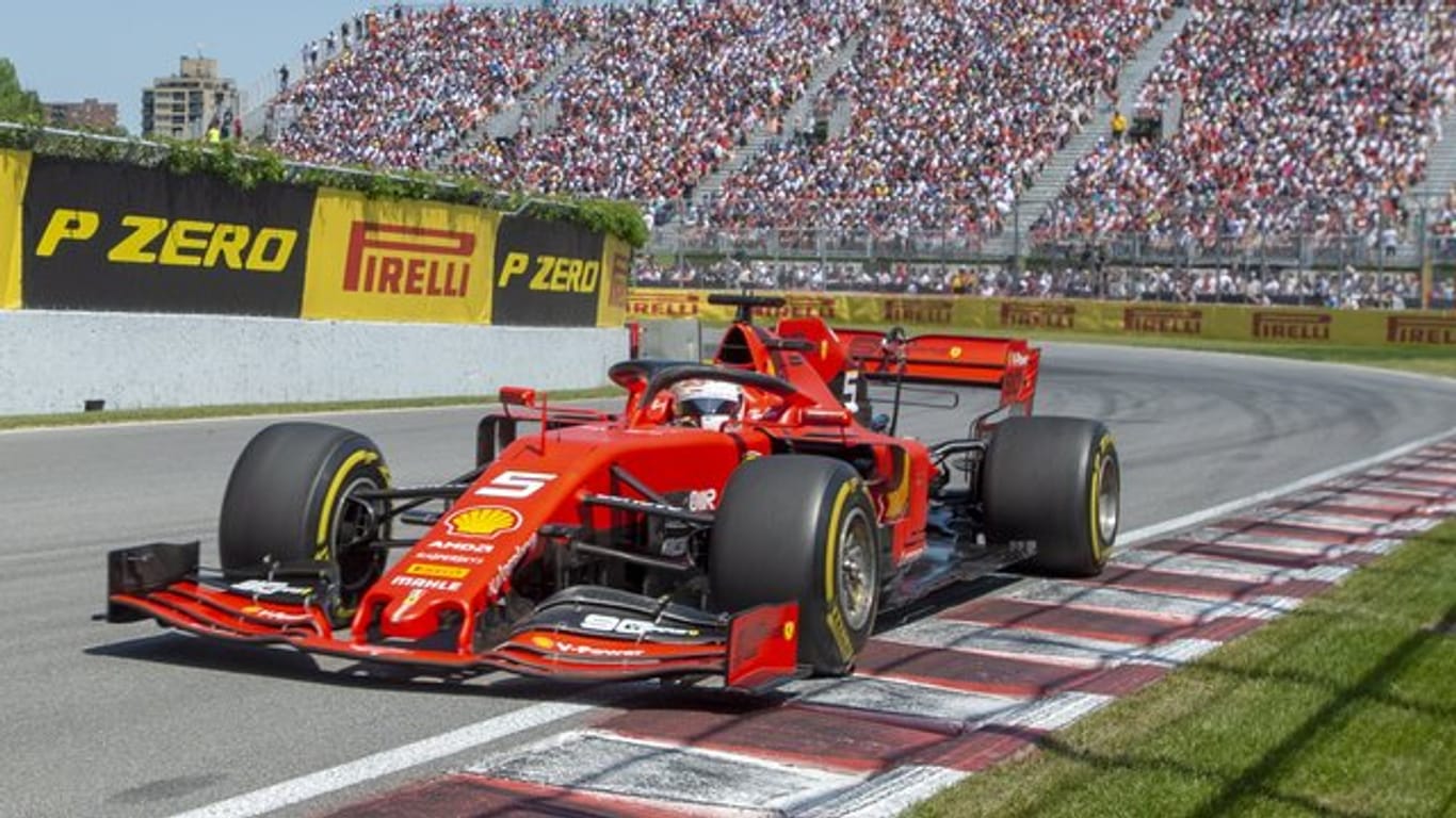 Ferrari-Pilot Sebastian Vettel war beim Großen Preis von Kanada als Erster durchs Ziel gefahren.