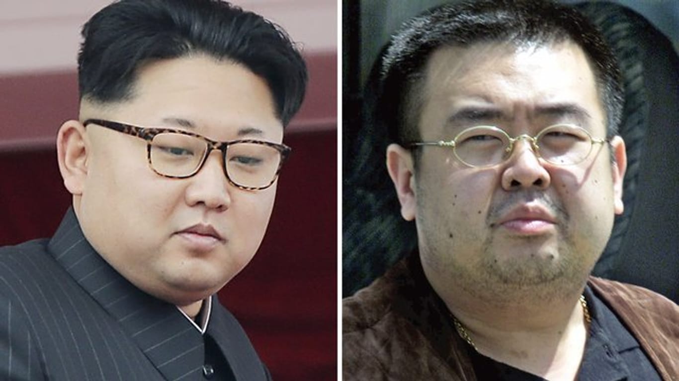 Der nordkoreanische Machthaber Kim Jong Un (l.
