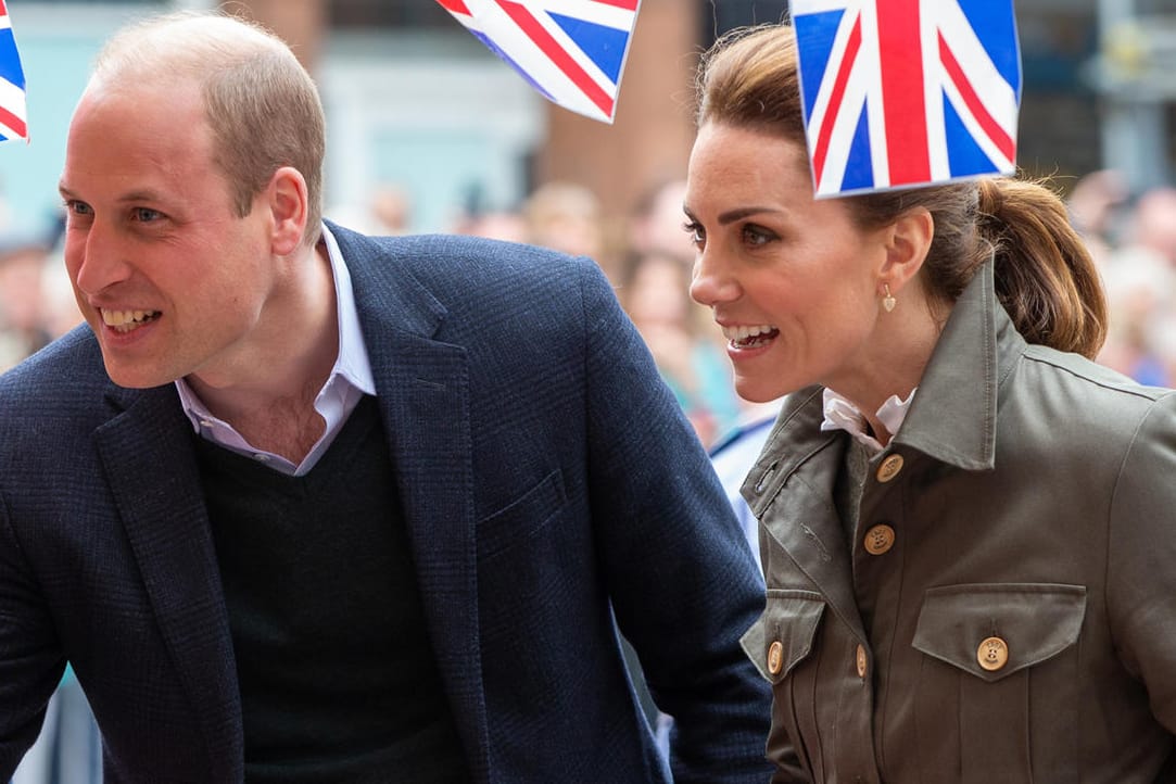 Prinz William und Herzogin Kate: Die beiden besuchten am Dienstag den Keswick Market in Cumbria.