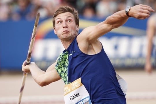 Speerwurf-Olympiasieger Thomas Röhler belegt in Turku Rang zwei.