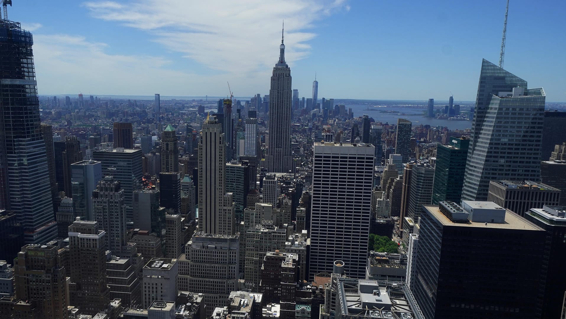 Die Skyline von Manhattan.