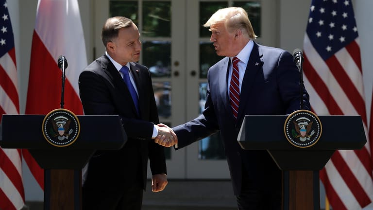 Andrzej Duda, Donald Trump im Weißen Haus: Einigung über Stationierung von Soldaten