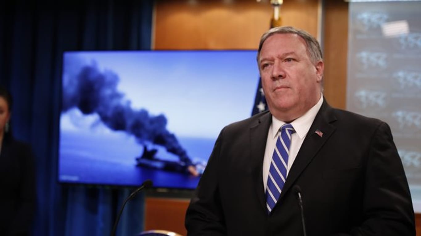 US-Außenminister Mike Pompeo beschuldigt Teheran, im Golf von Oman Tanker angegriffen zu haben.