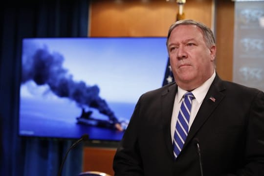 US-Außenminister Mike Pompeo beschuldigt Teheran, im Golf von Oman Tanker angegriffen zu haben.