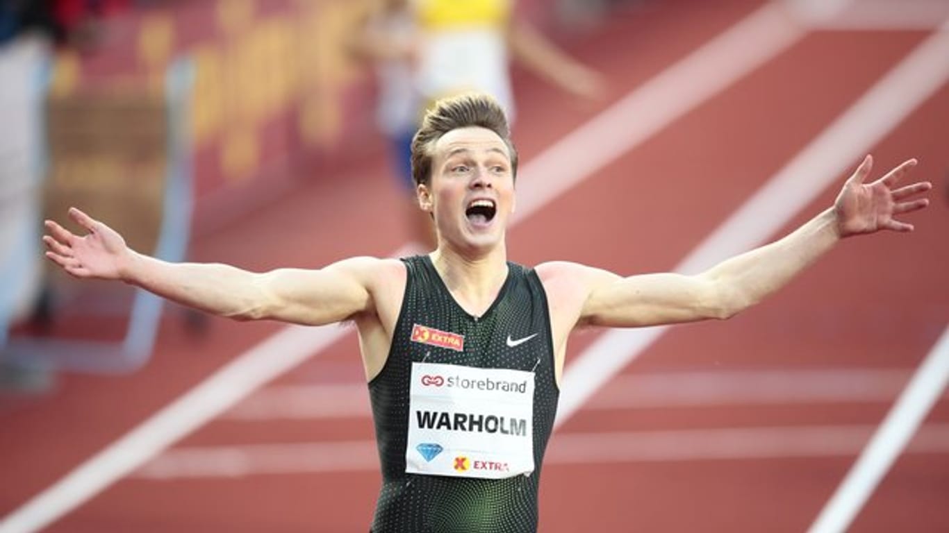 Karsten Warholm aus Norwegen lief in Oslo einen Europarekord.