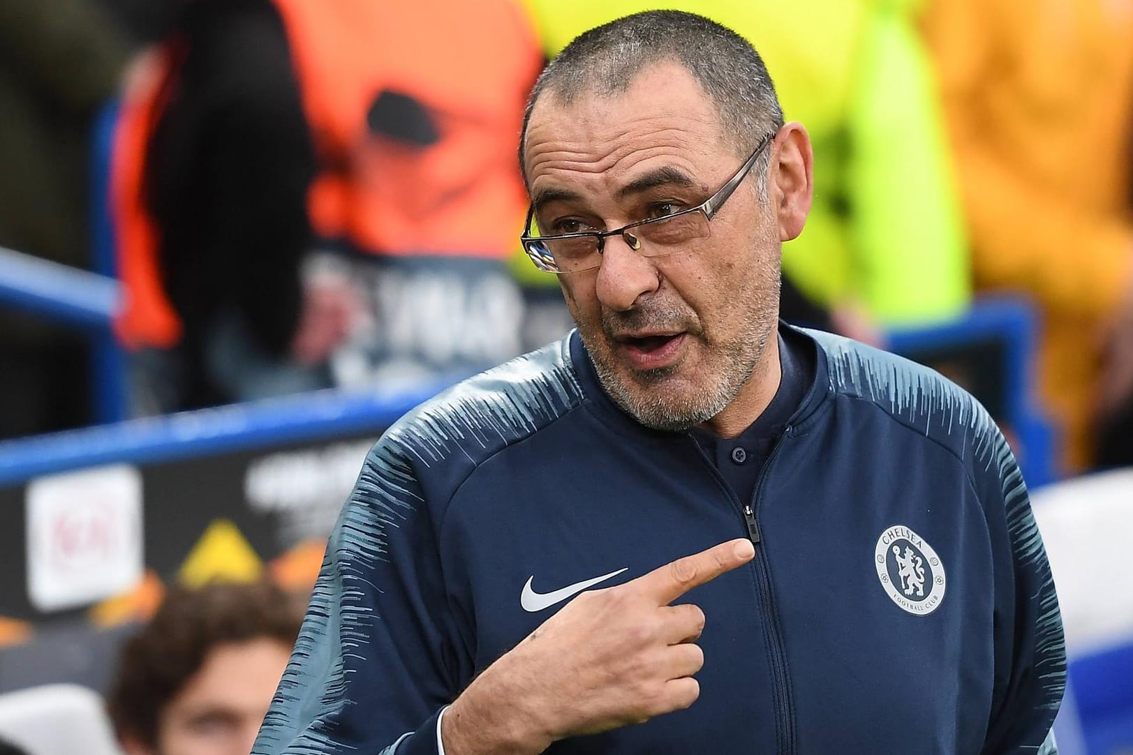 Vor dem Abflug: Trainer Maurizio Sarri vom FC Chelsea könnte England bald verlassen.