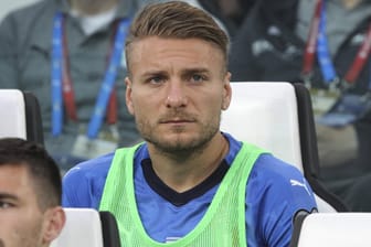 Nachdenklicher Blick: Ciro Immobile, hier auf der Bank während Italiens EM-Qualispiel gegen Bosnien-Herzegowina vergangene Woche.