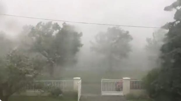 Schwere Unwetter sind am Samstag über Frankreich hinweggezogen.