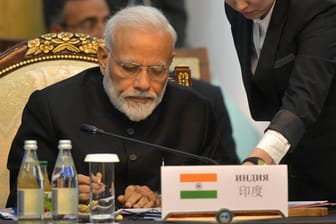 Indiens Regierungschef Narendra Modi: Das Land reagiert im Handelskrieg mit den USA mit Vergeltungszöllen.