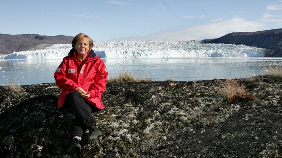 “Klimakanzlerin“ Merkel im Jahr 2007 in Grönland.