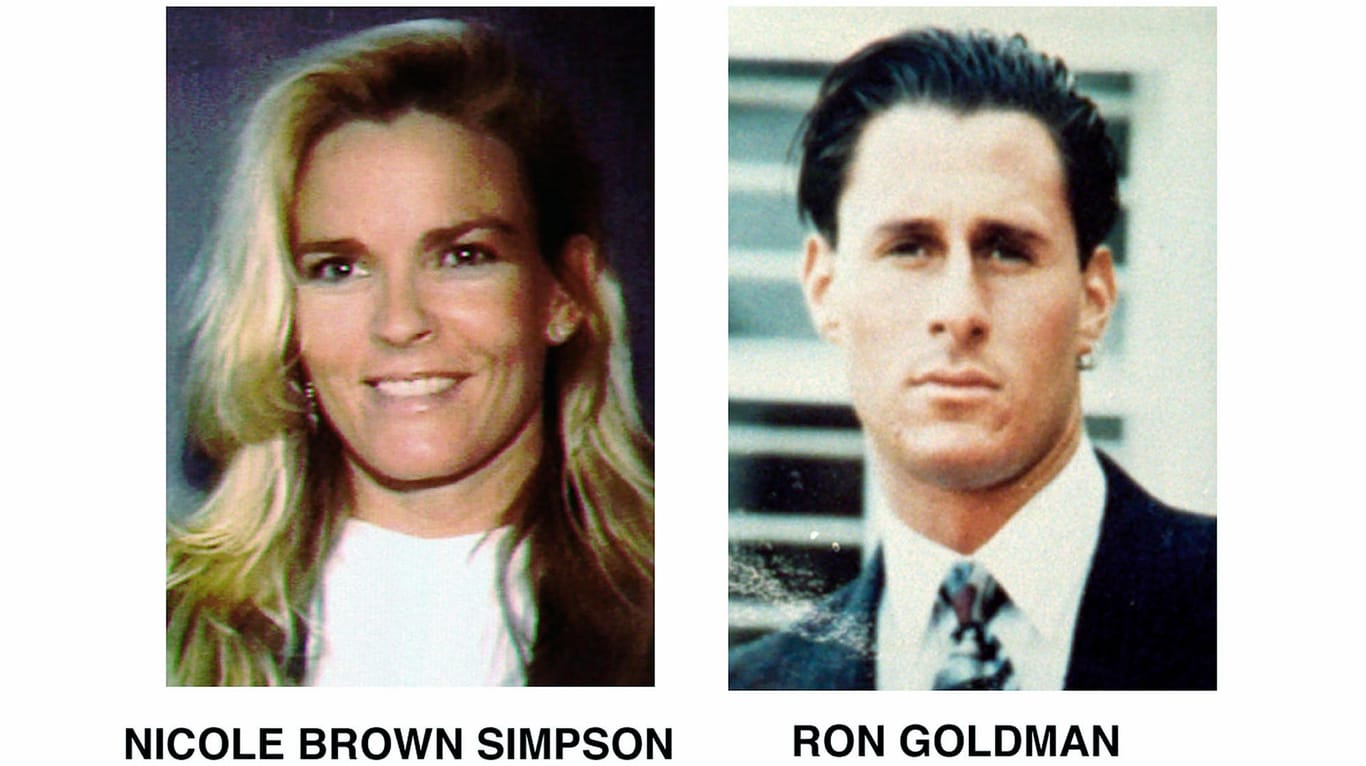 Nicole Brown Simpson und Ron Goldman: Am 12. Juni 1994 wurden die beiden in Los Angeles umgebracht. Angeklagt wurde dafür der Ex-Ehemann von Nicole Brown Simpson, O.J. Simpson.