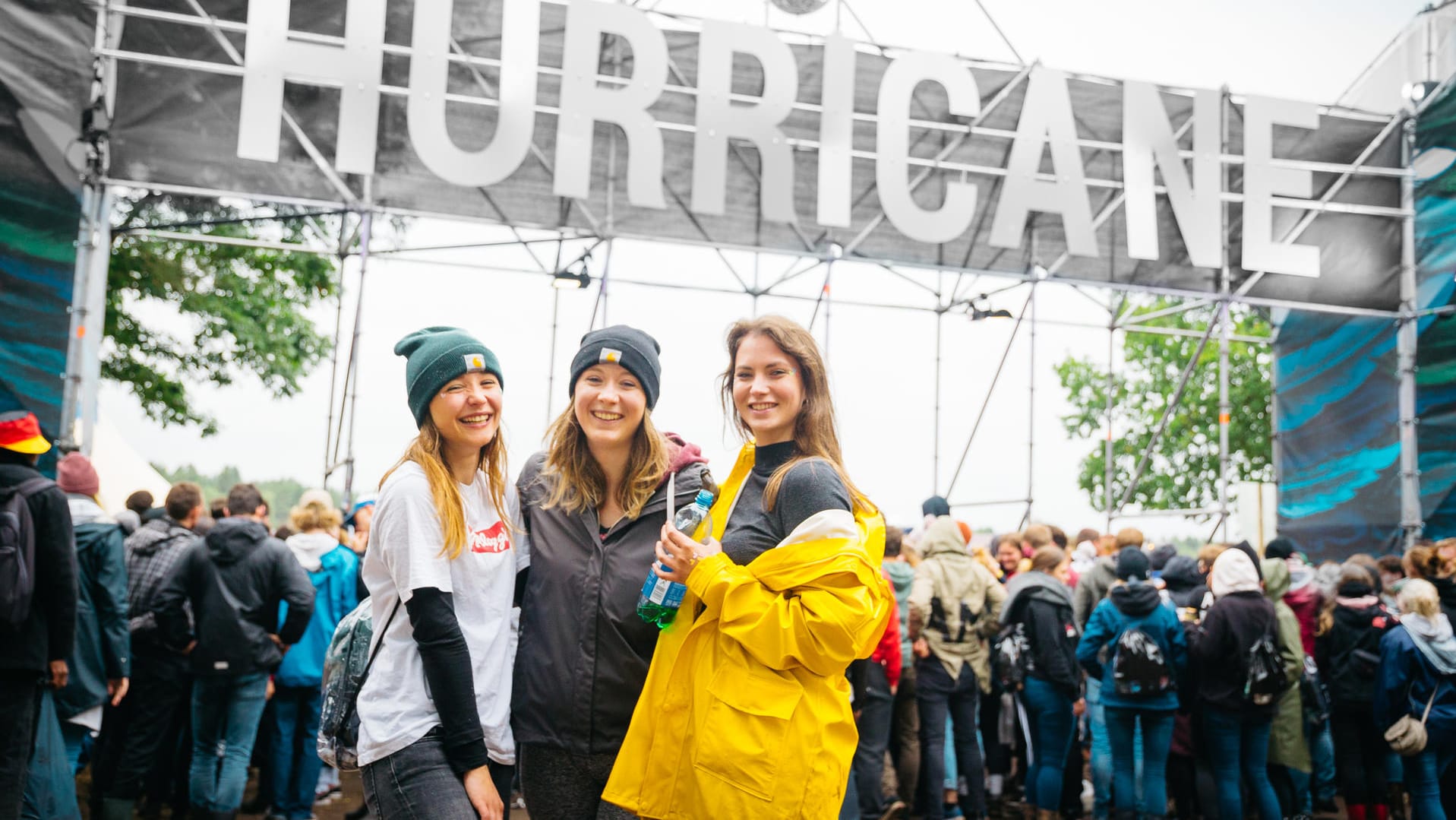 Hurricane 2018: Die Regenjacke gehört zum Standardgepäck.